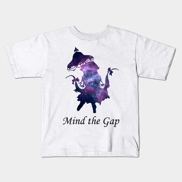 Yakumo Yukari - Touhou Project (Purple Nebula) Kids T-Shirt by SleepyFroggy